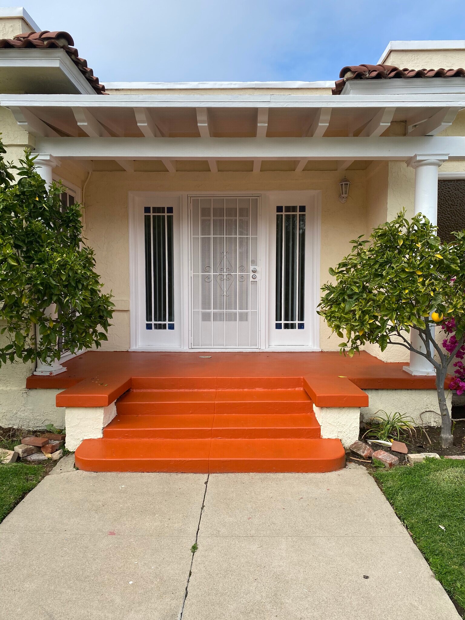 Side porch facing third Street - 301 Grand Ave