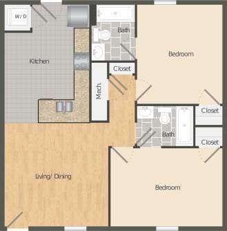 Floorplan - The Five @ North Decatur