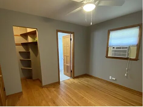Open Closet and door to bathroom. - 1028 S 24th St