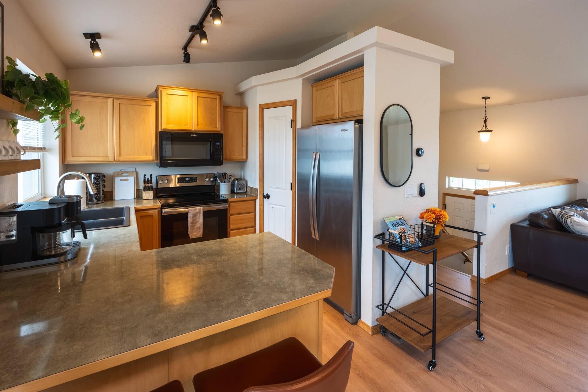 Kitchen - Large Pantry - Keurig and traditional coffee maker included. Brand new Stainless fridge - 2805 W Dumont Dr