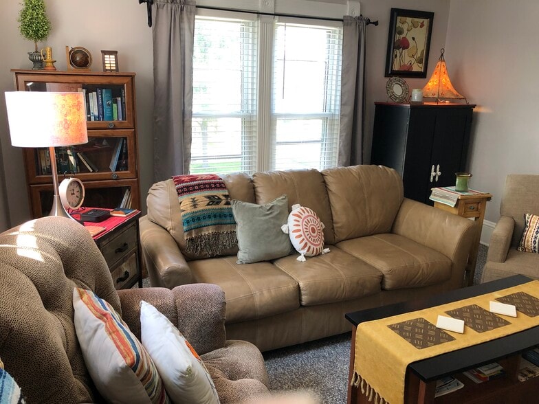 Leather full couch - 1216 Central Ave