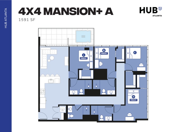 4x4 Mansion + A - Hub Atlanta