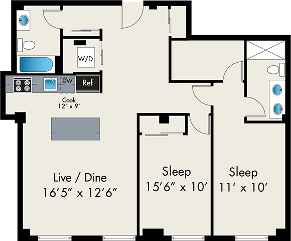 Floorplan - The Lofts at Gin Alley