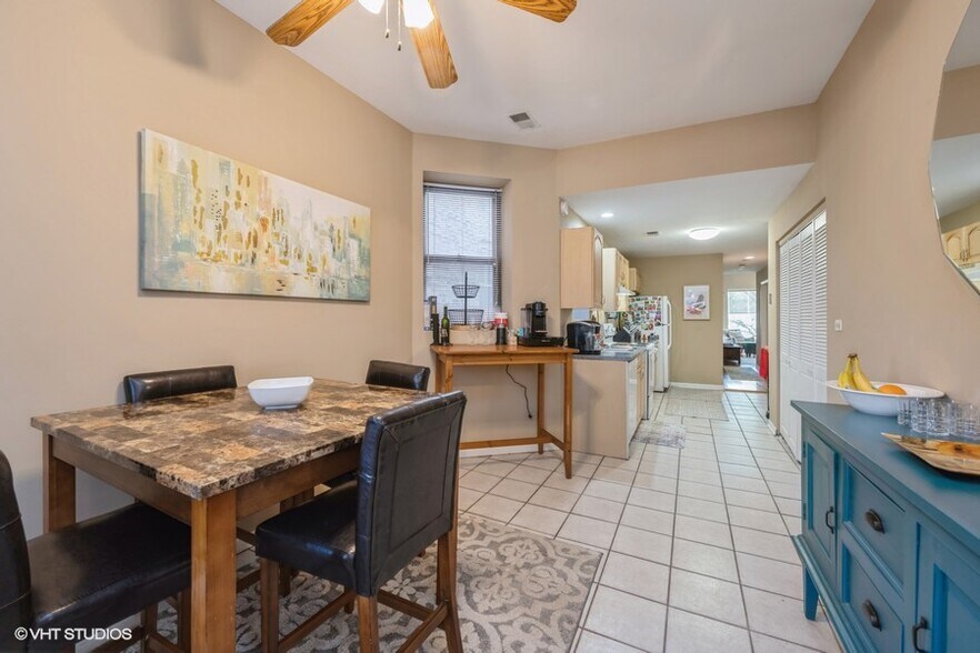 unit 2- Kitchen & Dining - 845 W Leland Ave
