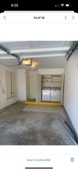 Attached garage with storage area and washer and dryer - 7825 Beauregard Cir