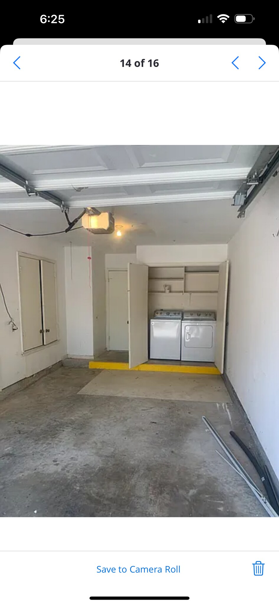 Attached garage with storage area and washer and dryer - 7825 Beauregard Cir