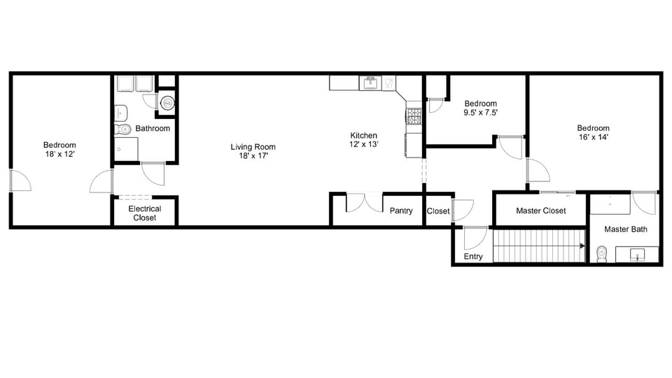 floor plan - 1134 Northampton St