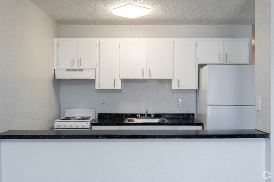 1BR, 1BA - 600SF - Kitchen - Springwood Villas