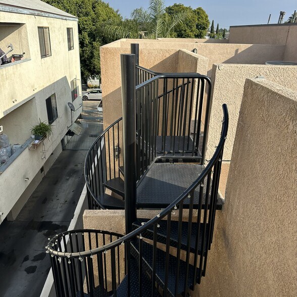 Stairway to Rooftop - 1035 Myrtle Ave