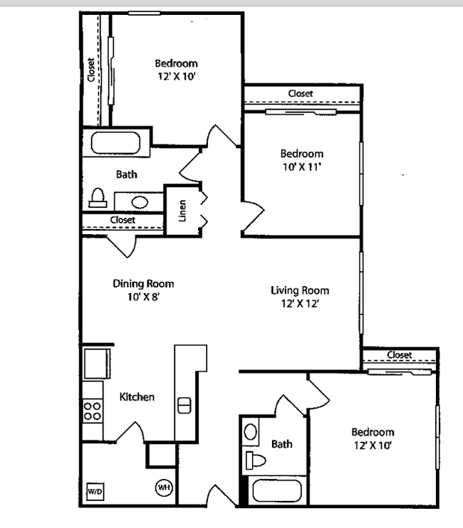 Floorplan - Villas at Lake Smart Apartments
