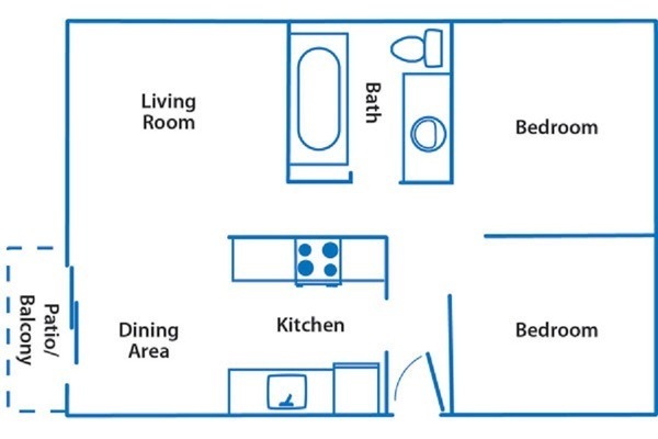 Floorplan - Rochelle Apartments