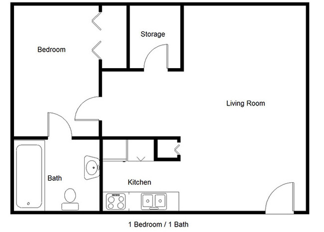 Floorplan - Courtyard Apartments