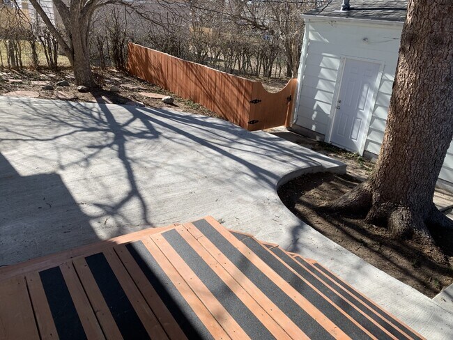 Large Cement Patio with Two Fenced in Yards - 3632 Dunn Ave