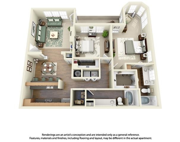 Floorplan - Turnberry Isle Apartment Homes