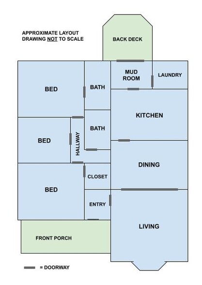 Floorplan (approximate) - 1818 Alston Avenue