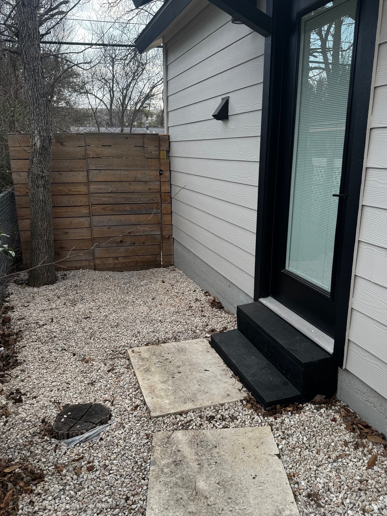 Private Entrance & Yard Door - 1409 Westmoor Dr