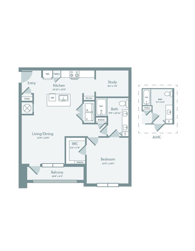 Floorplan - The Ellery at Westchester