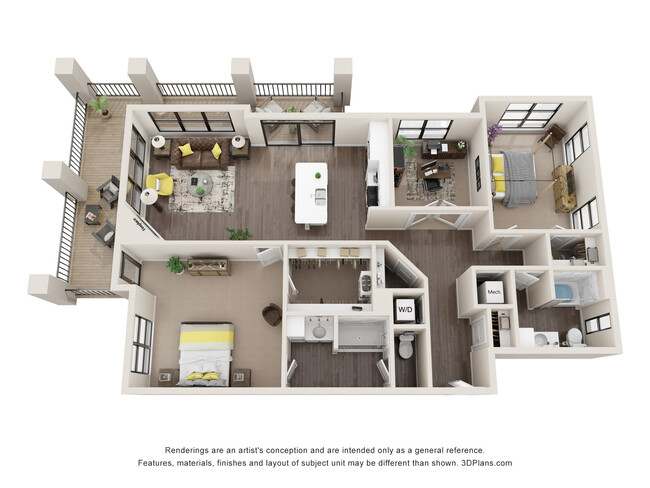 Floorplan - Encore @ White Oaks Apartments