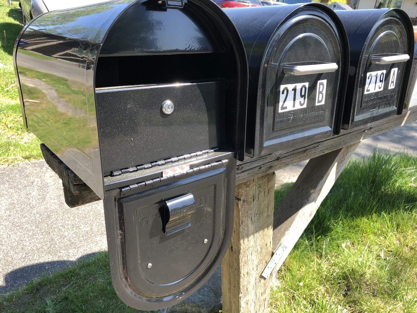 Secured mailboxes - 219 E 36th St
