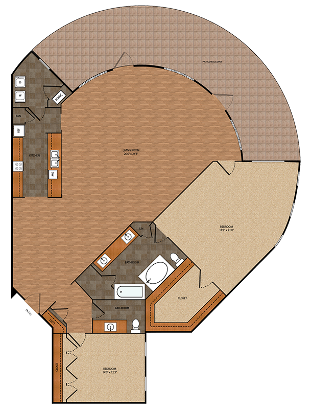 Floorplan - Bell Tower Flats