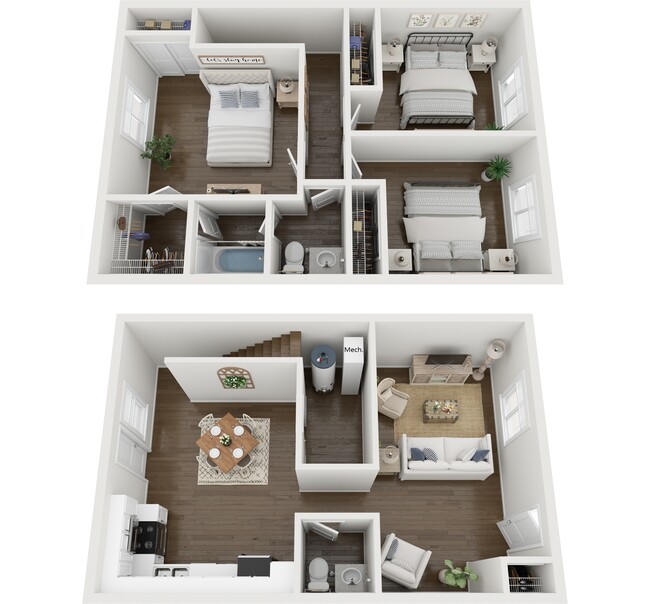 Floorplan - Spanish Lake Townhomes