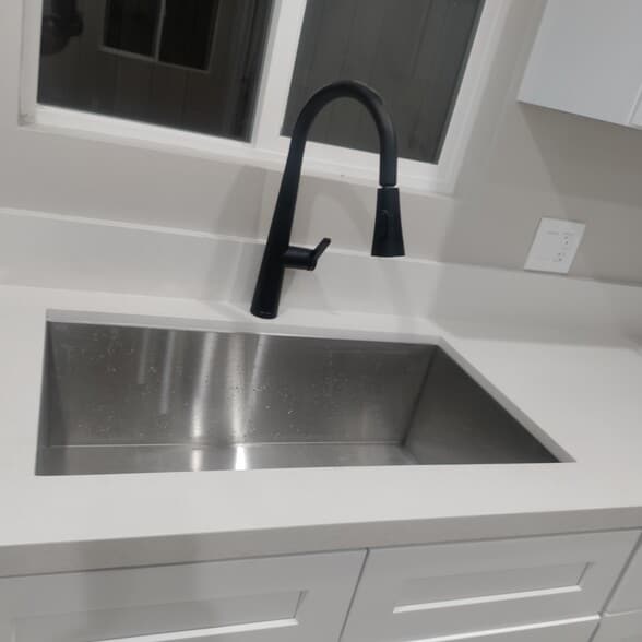stainless steel sink - 110 E 76th Pl