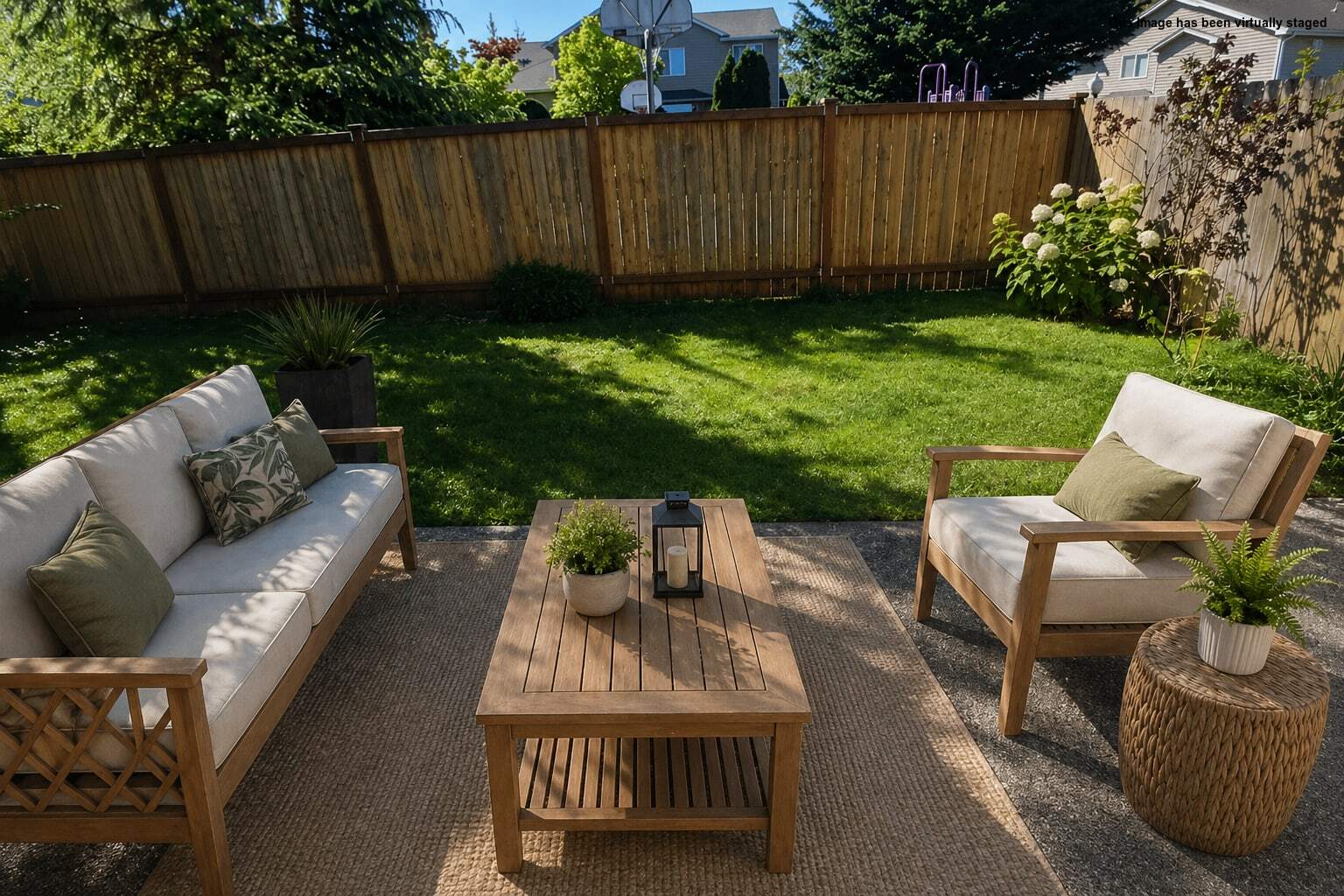 Patio with Fenced in Back Yard - 1306 57th St SW