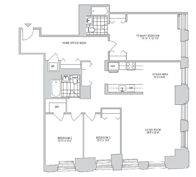 Floorplan - 70 Pine Apartments