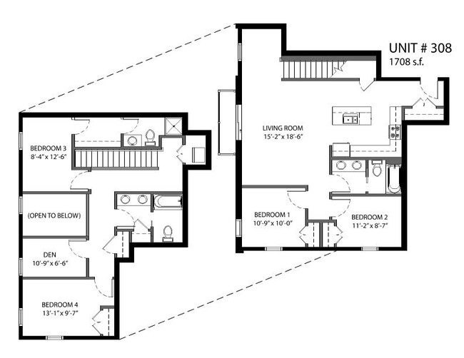 444 Welch #308 | 4+ Bed/3 Bath - 444 Welch