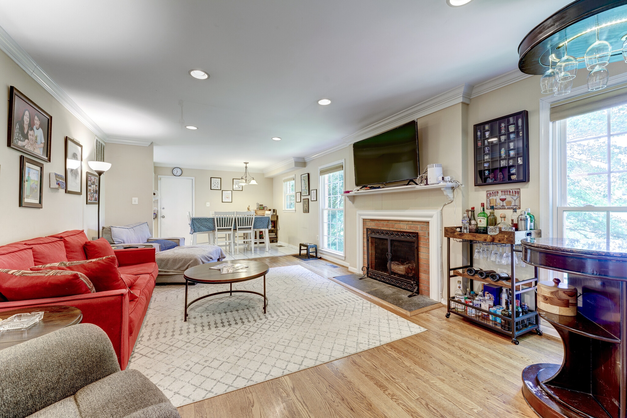 Family Room opens to Kitchen w/woodburning fireplace! - 10108 Donegal Ct