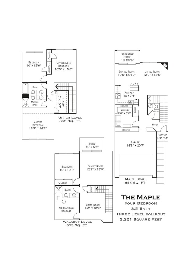 Floorplan - Cedar Pointe Townhomes