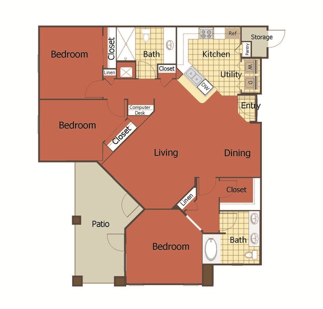 Floorplan - eaves Twin Creeks