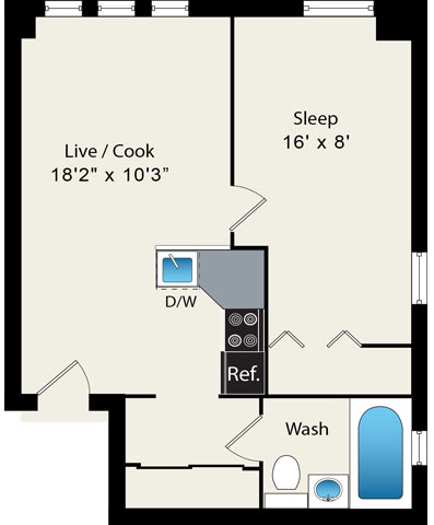 Floorplan - Reside on Clarendon