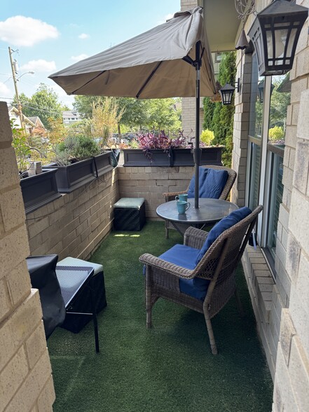 Front patio is a great spot for coffee - 1547 Duckworth Ave