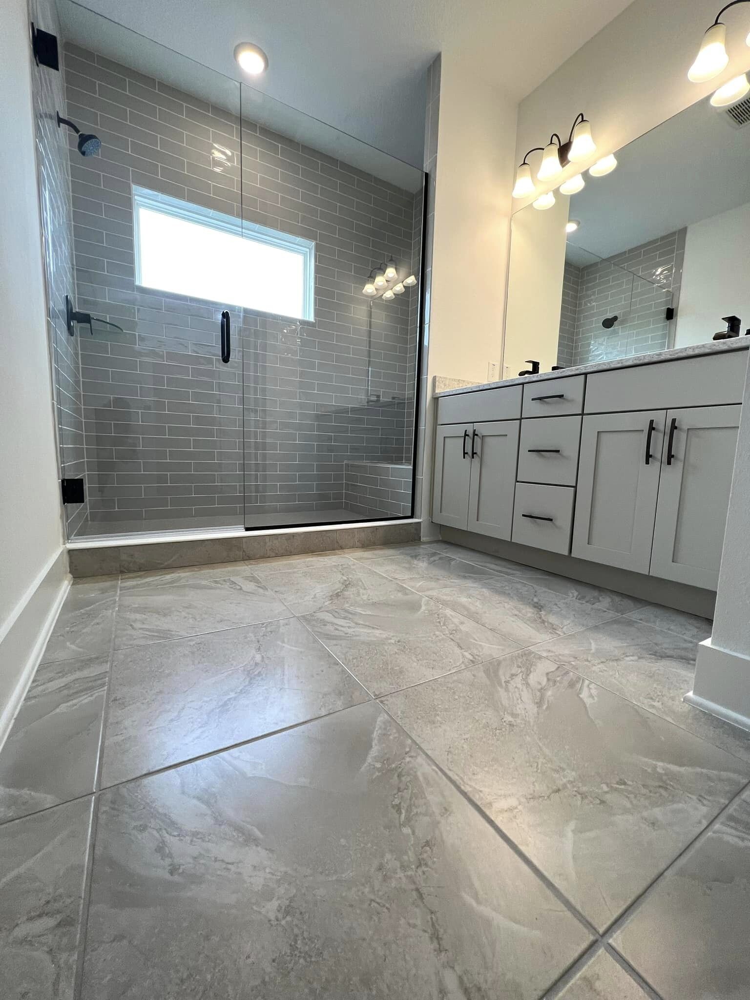 Outstanding master bath, large shower with sitting area. - 14990 Lebeau Loop