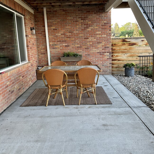 Outside dining table - 6844 Carr St