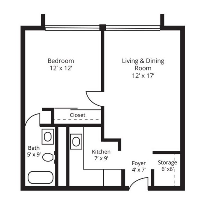 Floorplan - College Park Towers