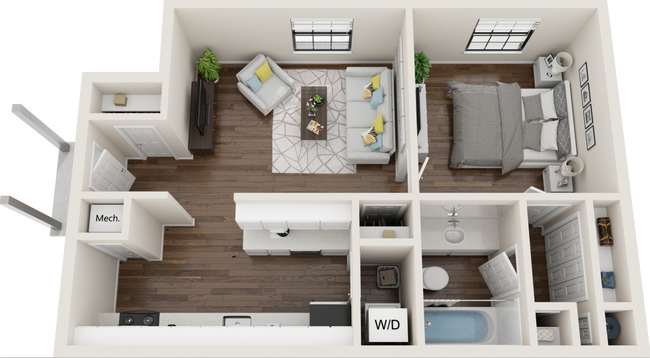 Floorplan - Balcones Club Apartments