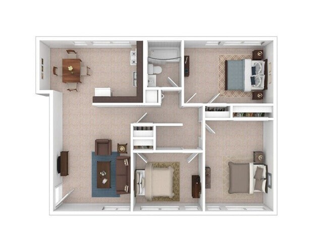 Floorplan - Pine Creek Village Apartments