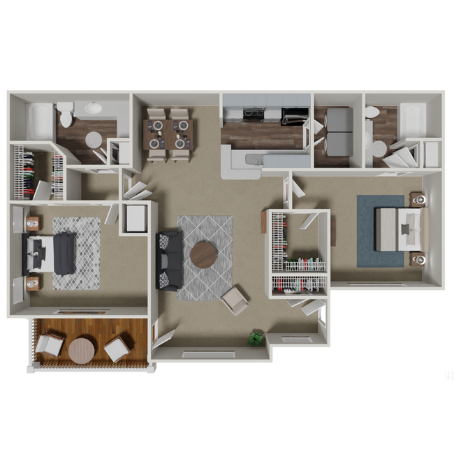 Floorplan - Crestmark Apartment Homes