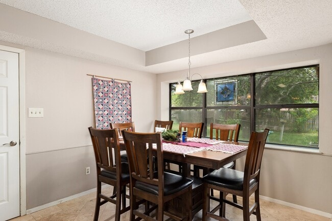 Kitchen Table looking out to backyard - 2005 Point West Dr