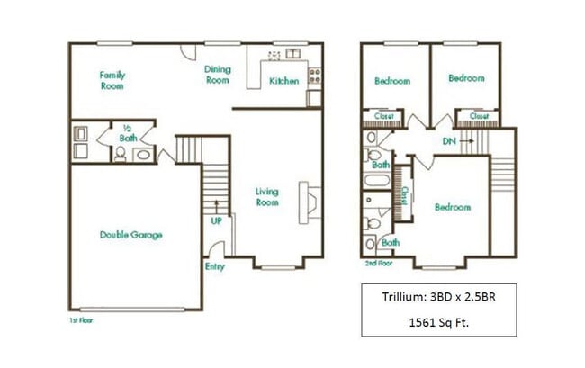 Floorplan - Townhomes at Mountain View - Valley