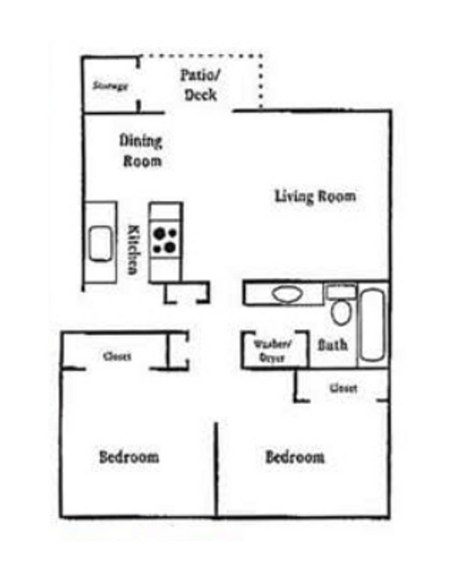 Floorplan - Overlook Pointe Apartments