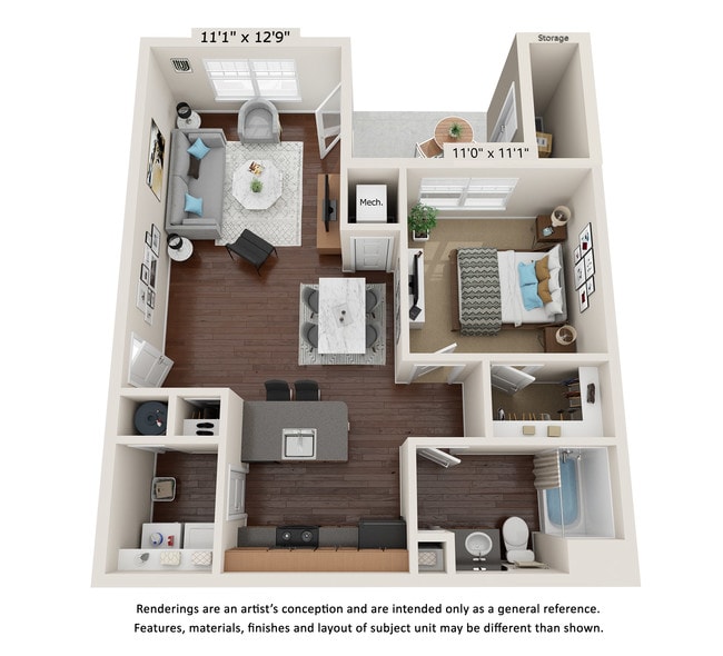 Floorplan - River Bend Apartments