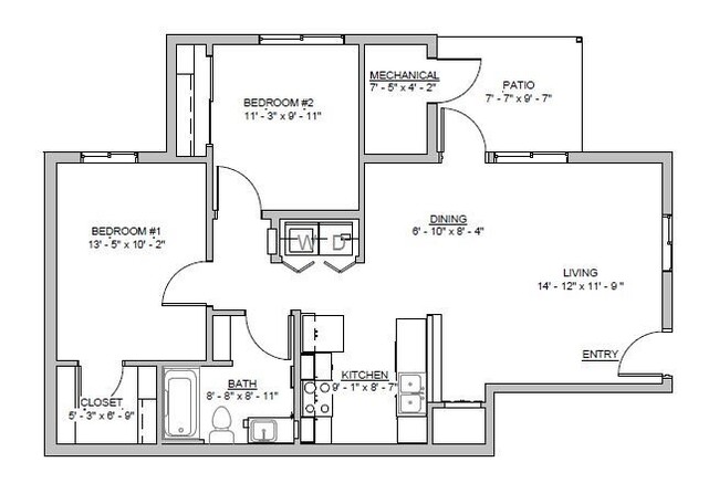 Floorplan - Copper Ridge Apartments 4