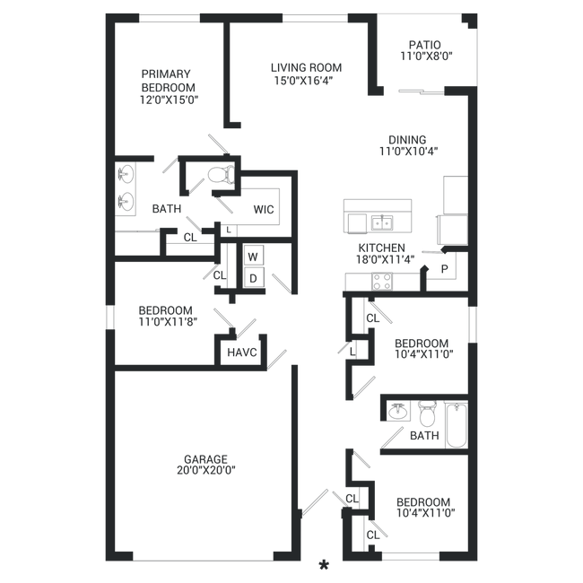 Floorplan - Cypress Bay