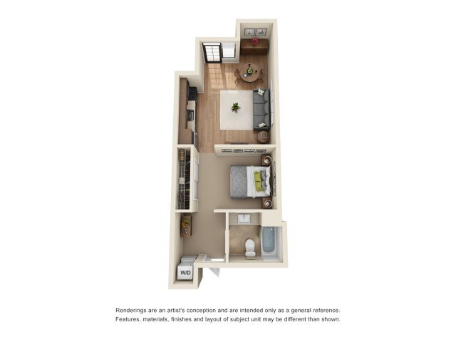 Studio 1 bath - Park 19