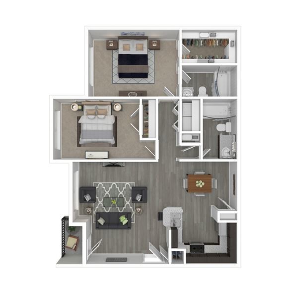 Floorplan - Riverside Apartments