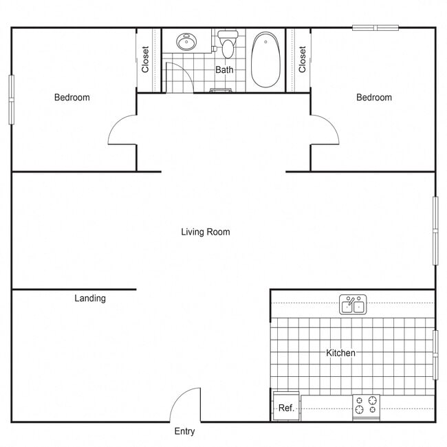 Floorplan - Blaisdell Apartments