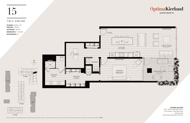 Floorplan - Optima Kierland Apartments